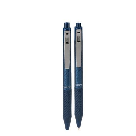 Deli Genil Retractable Gel Pen 0.7mm Blue EG80-BL 1pc