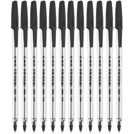 Deli Think Ball Point Pen 1.0mm Black Ink EQ4-MT-BK 1pc