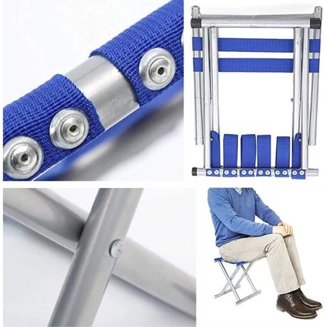 Portable Camping Steel Folding Chair 50x34x42cm