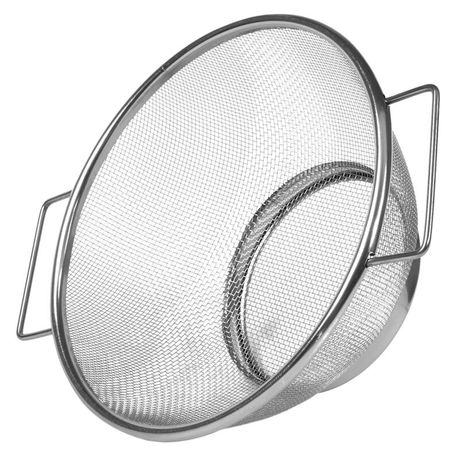 Stainless Steel Strainer 28x10cm Fine Mesh with Reinforced Rim and Hang End KG1532