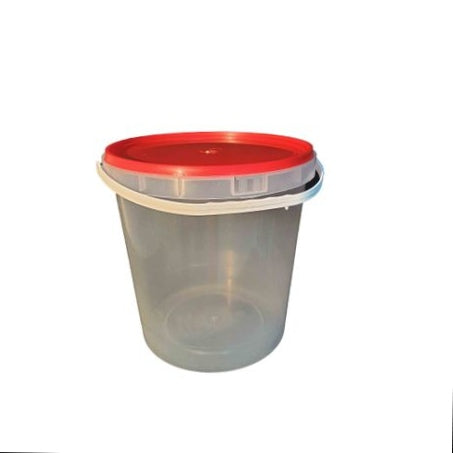 9L Plastic Bucket Tamper Proof Atchar Container Transparent