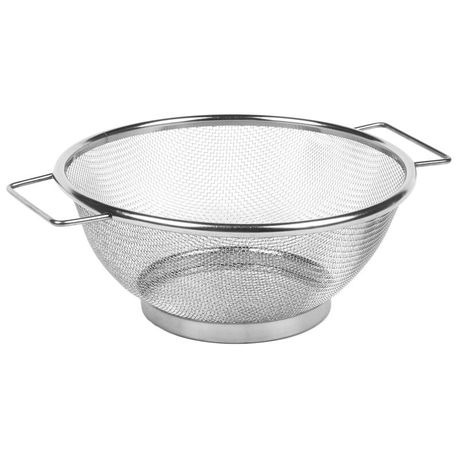 Stainless Steel Strainer 20x7cm Fine Mesh with Reinforced Rim and Hang End KG1530