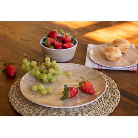 Home Classix Melamine Dinner Plate 275x20mm Natural Nature 20863