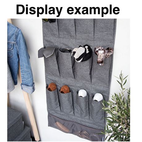 Hanging Multifunctional Non Woven Shoe & Clothing Storage Bag 9 Pockets 75x40cm