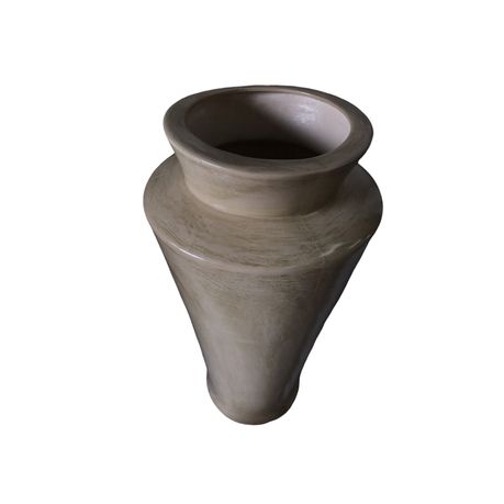Vase Flared Top Urn Metallic 52cm Gune Metal