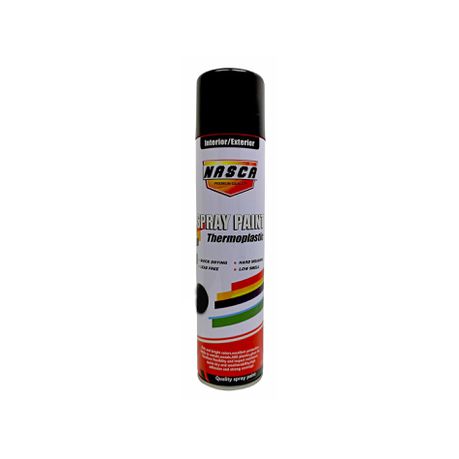 Nasca Spray Paint Thermoplastic 300ml Black Gloss NSP303 7105