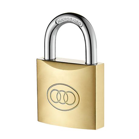 Padlock Tri-circle 32mm Brass 5732