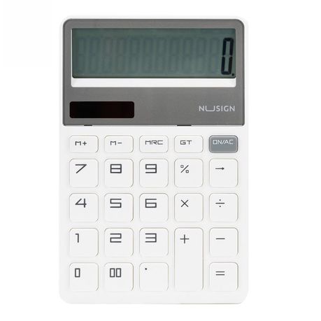 Deli Nusign Calculator 163.6x106x19mm White