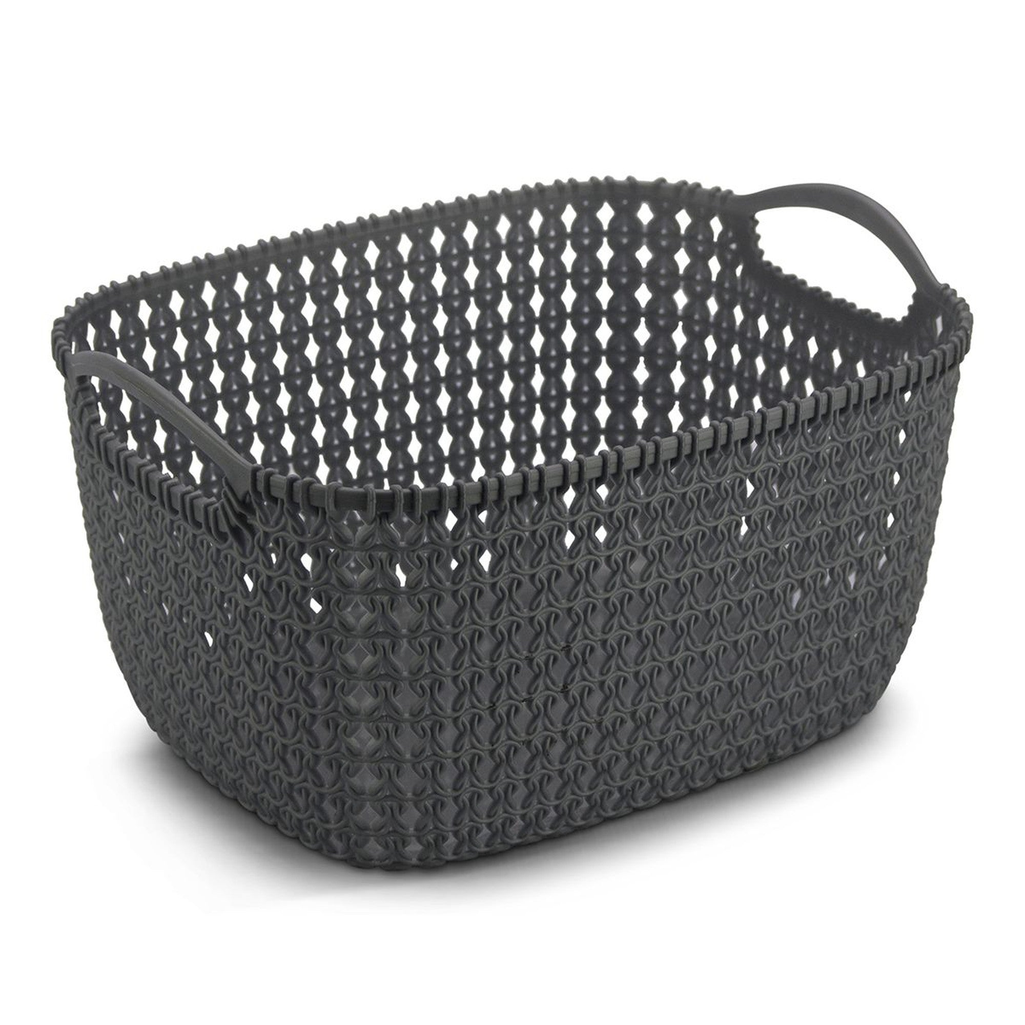 Laundry Knit Carry Basket Plastic Big with Handle