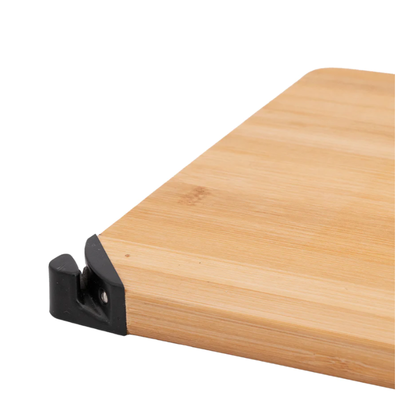 Regent Bamboo Cutting Board with Black Metal Handle 30228