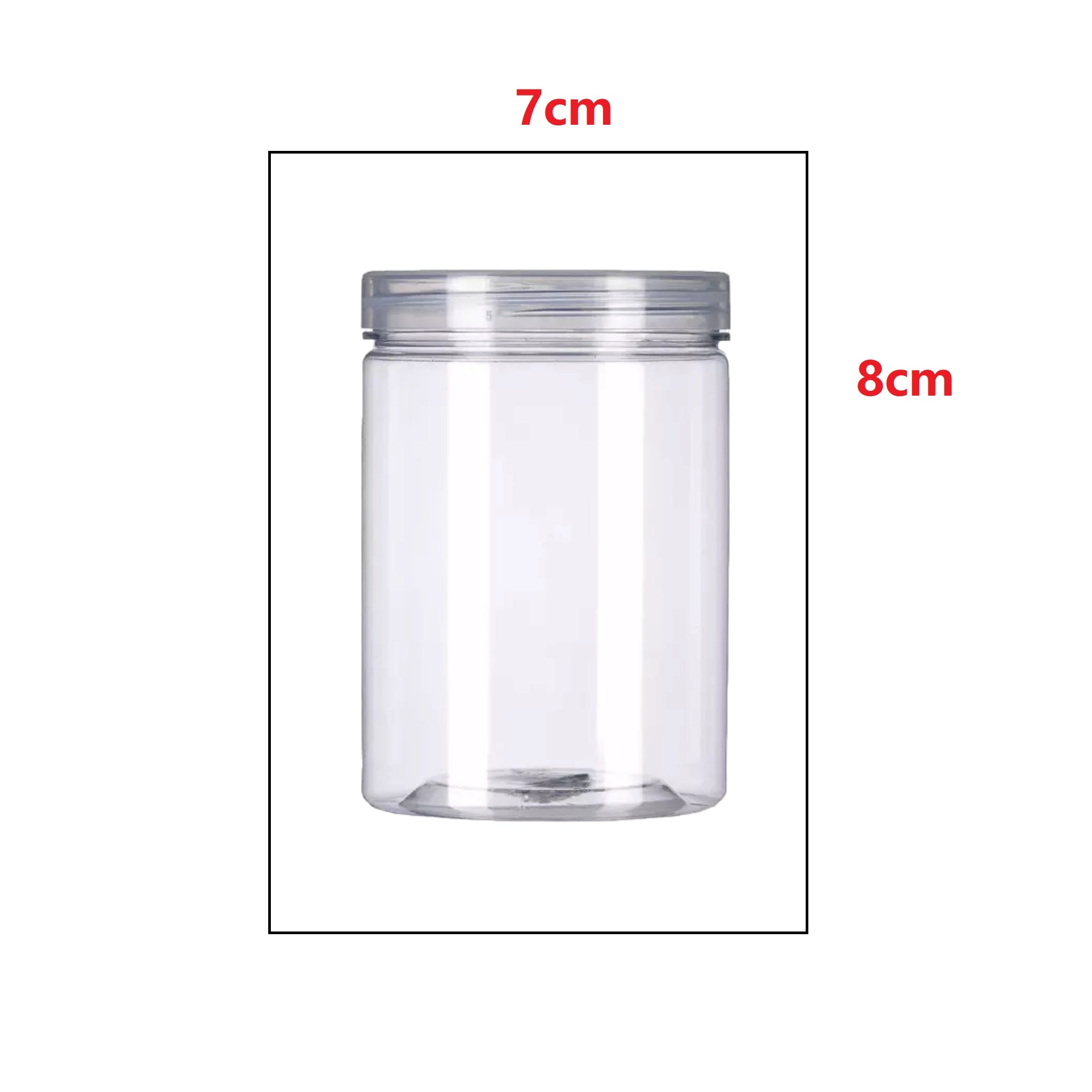 Plastic Pet Jar Bottle 280ml PVC with Lid Transparent