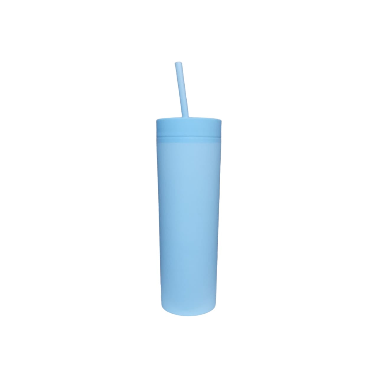 Skinny Drinking Tumbler 574ml Acrylic Reusable with Lid and Straw
