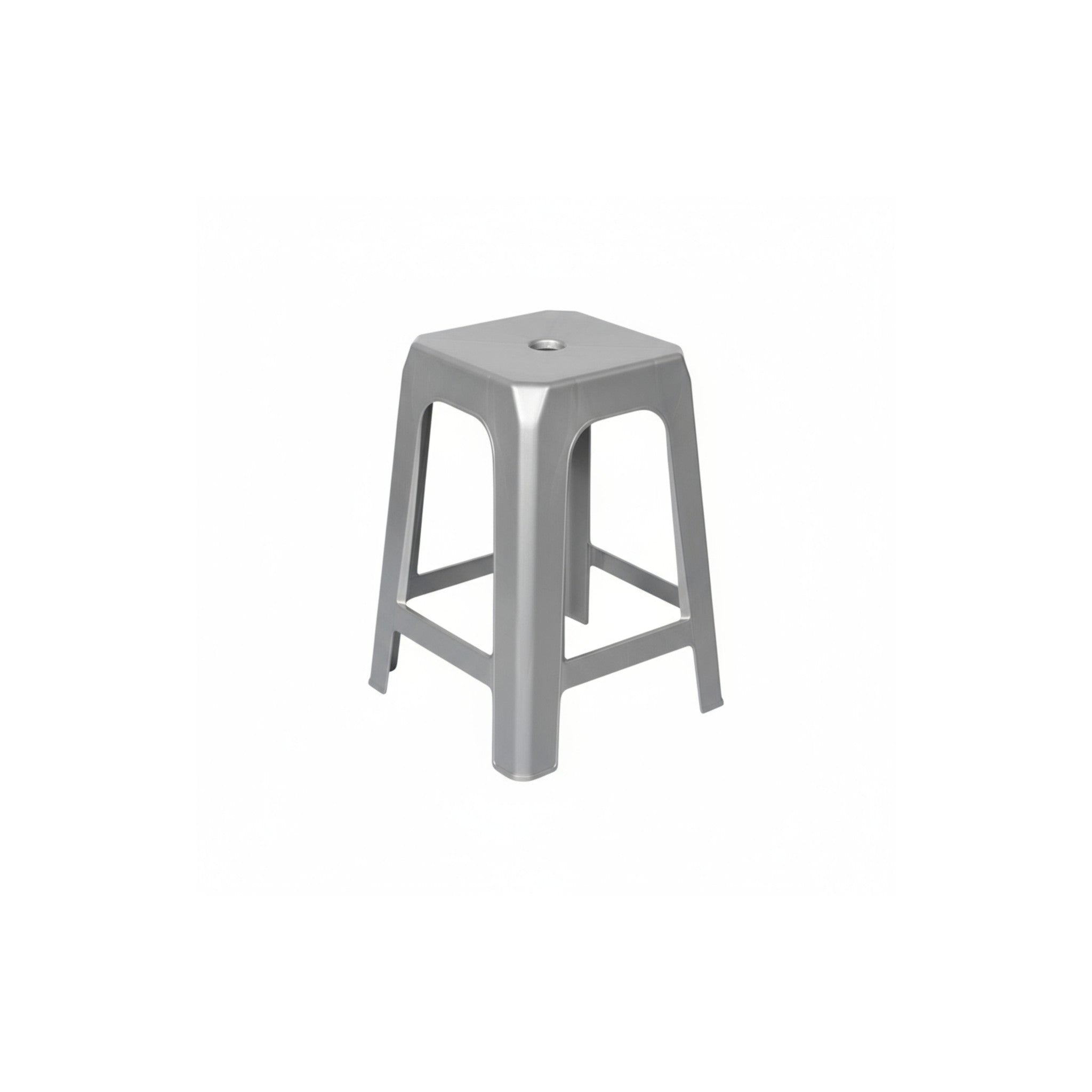 Eco-Friendly Recycled Plastic Stool, 47 x 25.5 x 25.5 cm