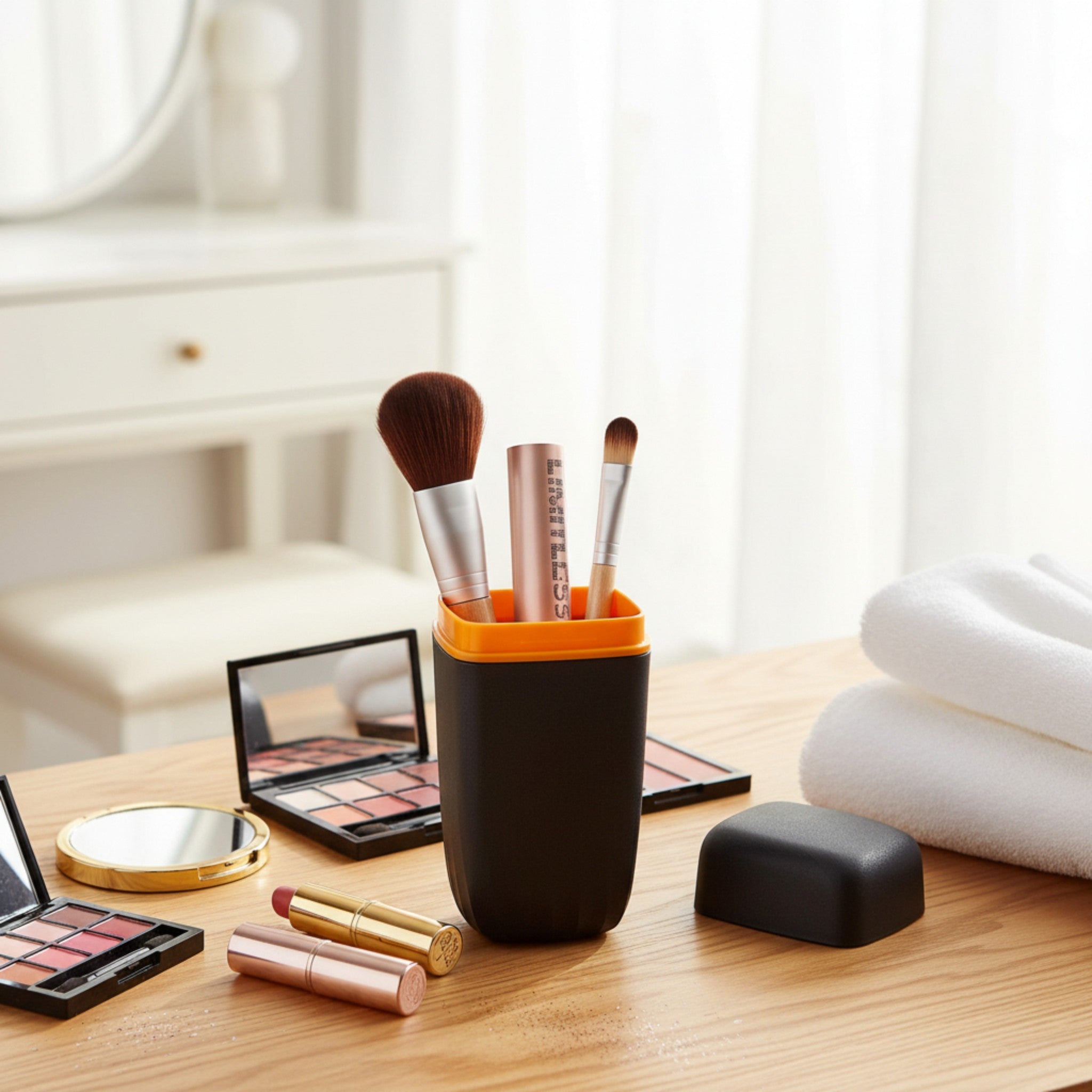 Modern Cosmetic Travel Case Holder Organizer Box Plastic