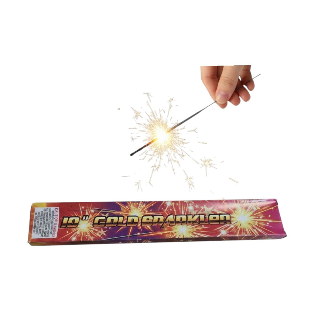 Party Sparklers Gold 10inch 6pc