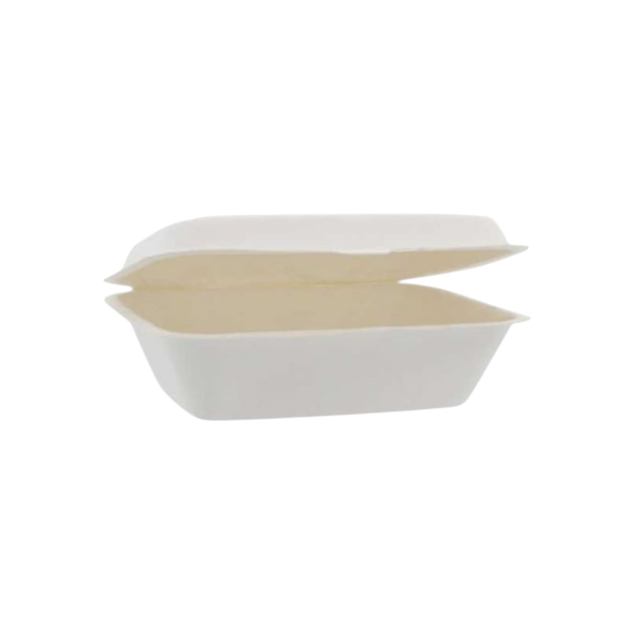 Biodegradable Bagasse Takeaway Lunchbox Clamshell 10pack 19x13x4cm deep