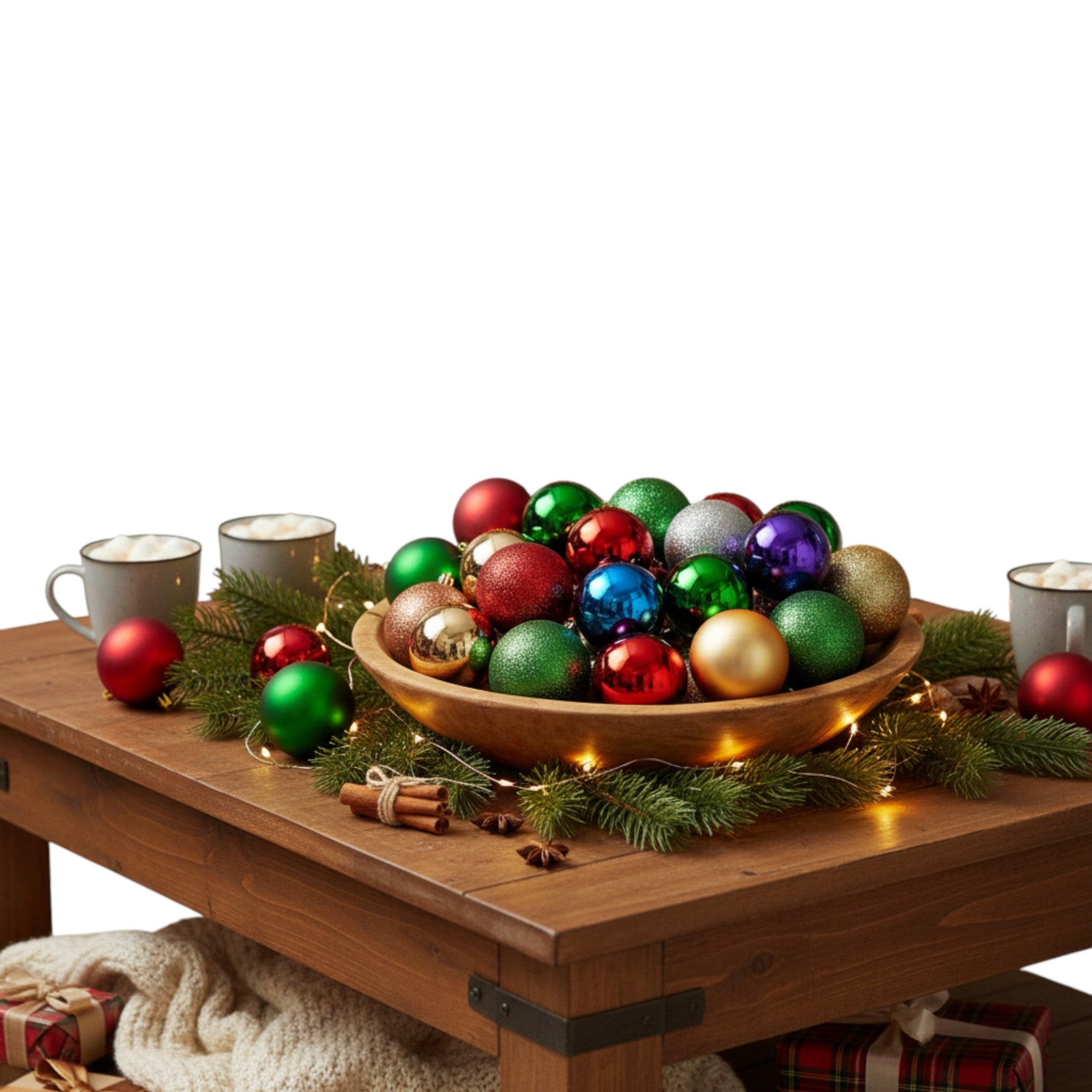 Decorative Color Balls 6cm 6pack