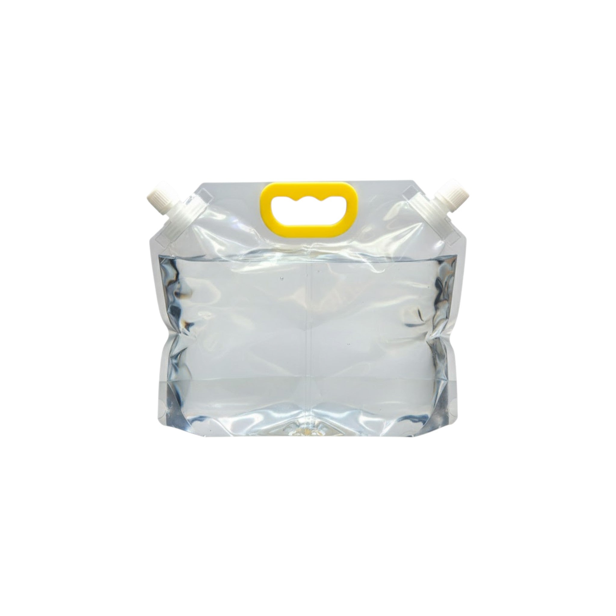 Stand-Up Beverage Carry Pouch Bag Clear 2L Food Grade with Double Side Spout 26x20.5+8cm