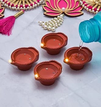 Diwali Water Sensor LED Candle Light 6x3cm