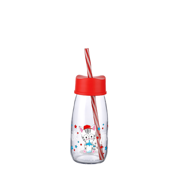 Titiz Pam Milk Bottle with Straw 250ml KC-392