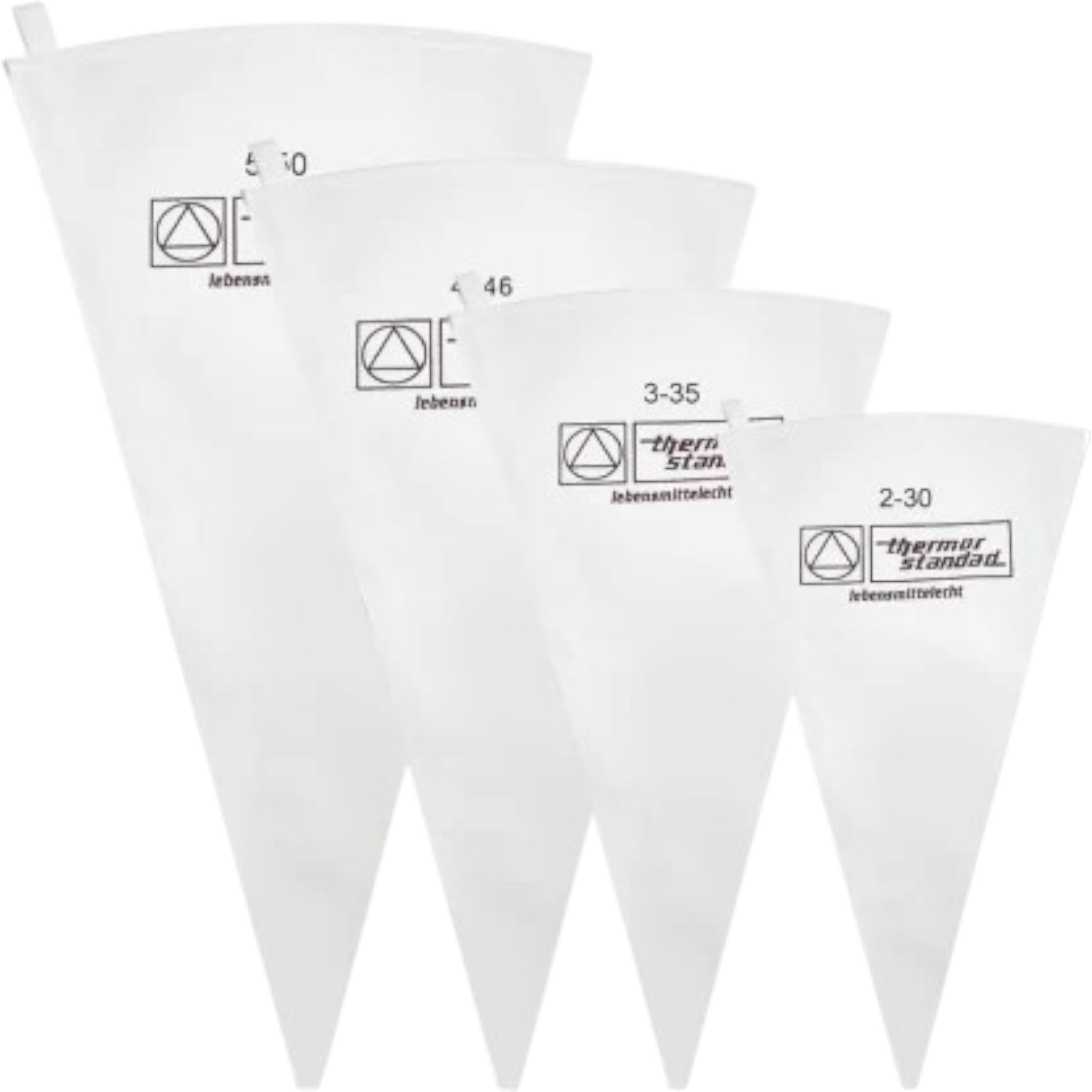 Essentials Cotton Piping Bag 3-40 White KG1263