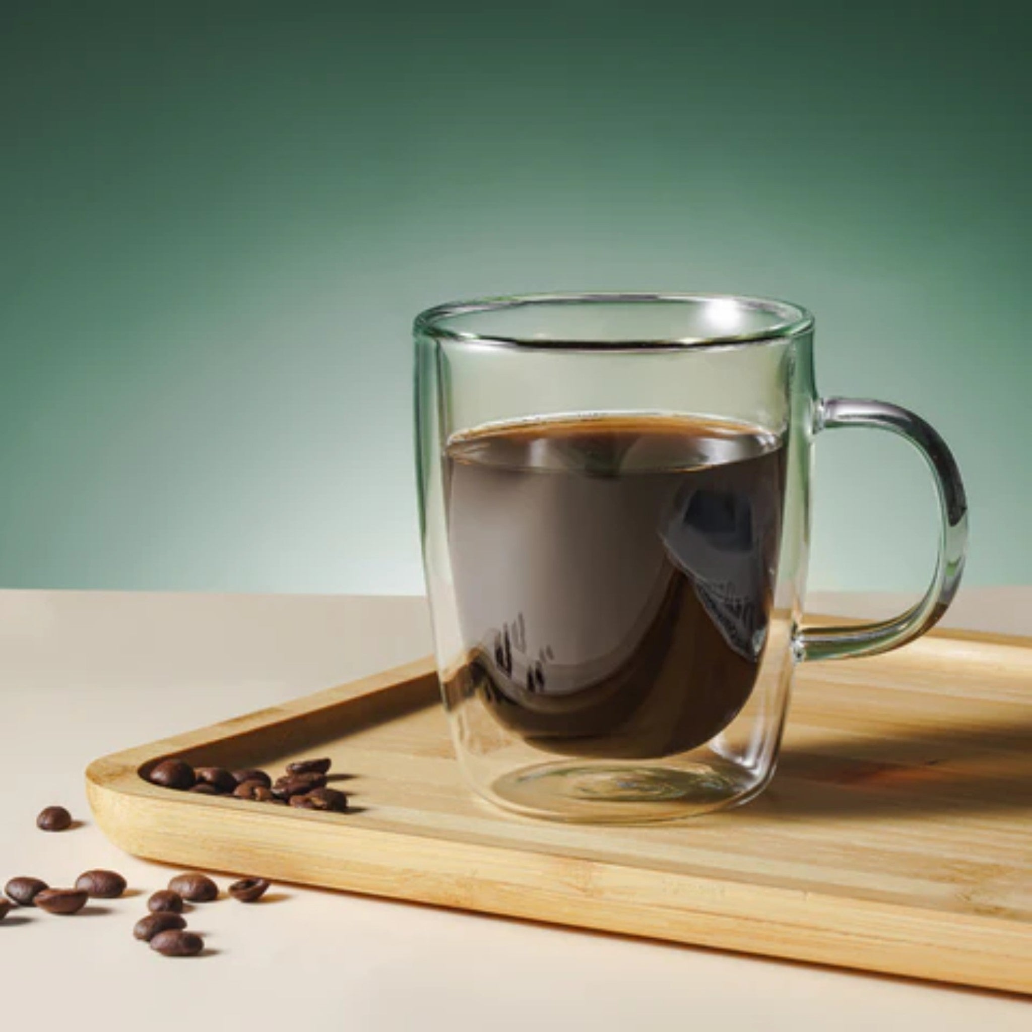 Borosilicate Double Wall Glass Cup 360ml 2pc Set