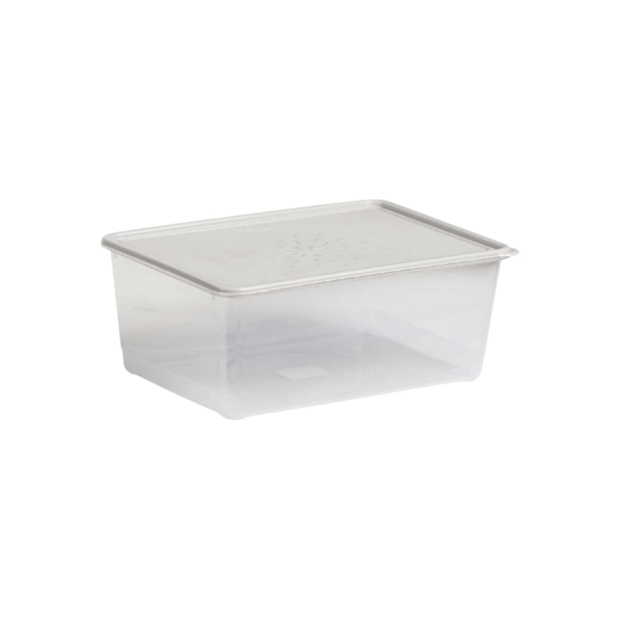 Contour Housewares 3L Food Storage Rectangular Container Clear with Color Lid