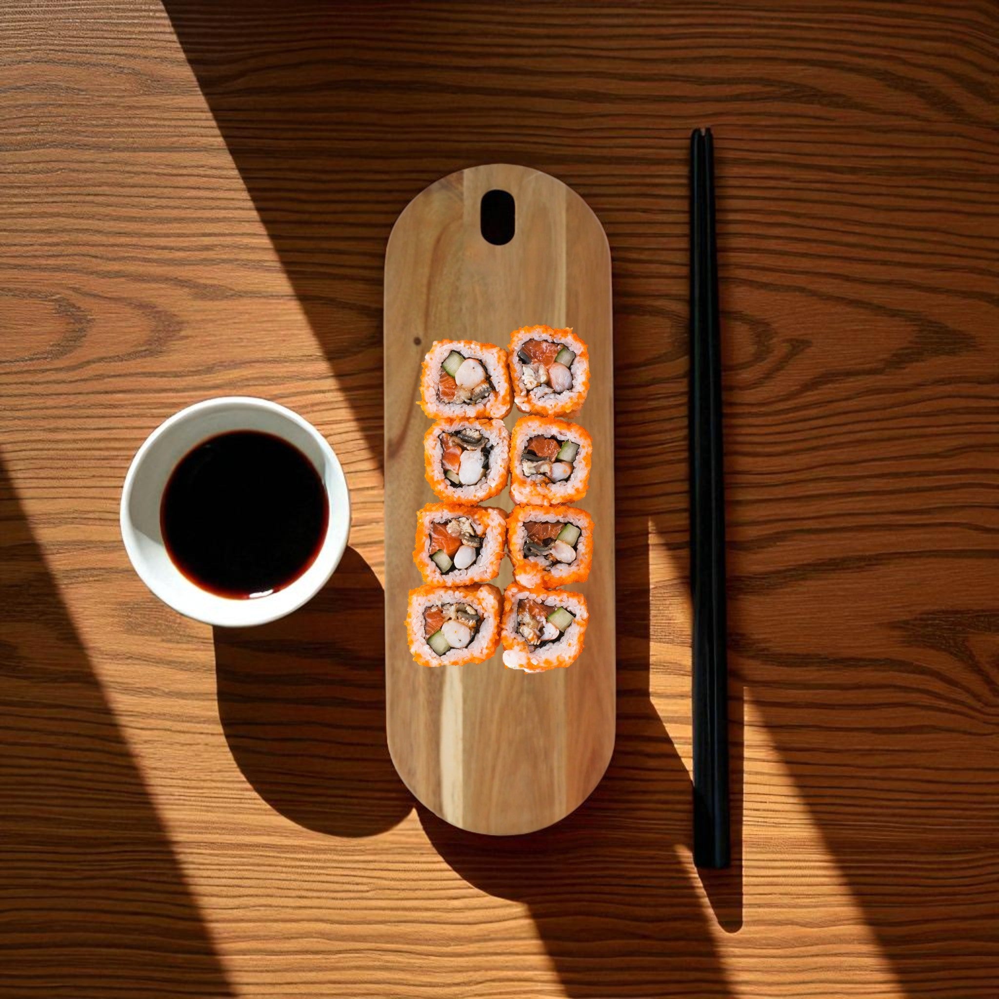 Regent Acacia Wood Serving Board Oval Engraved Homemade 41811