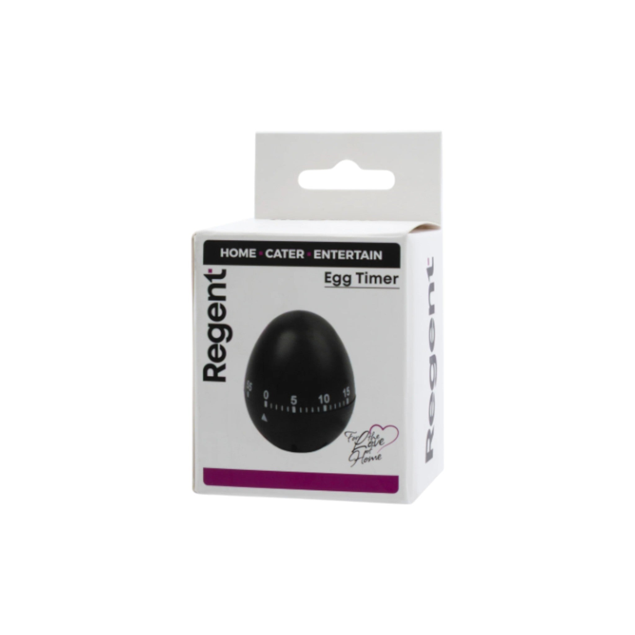 Regent Egg Timer Plastic Black 70x60mm