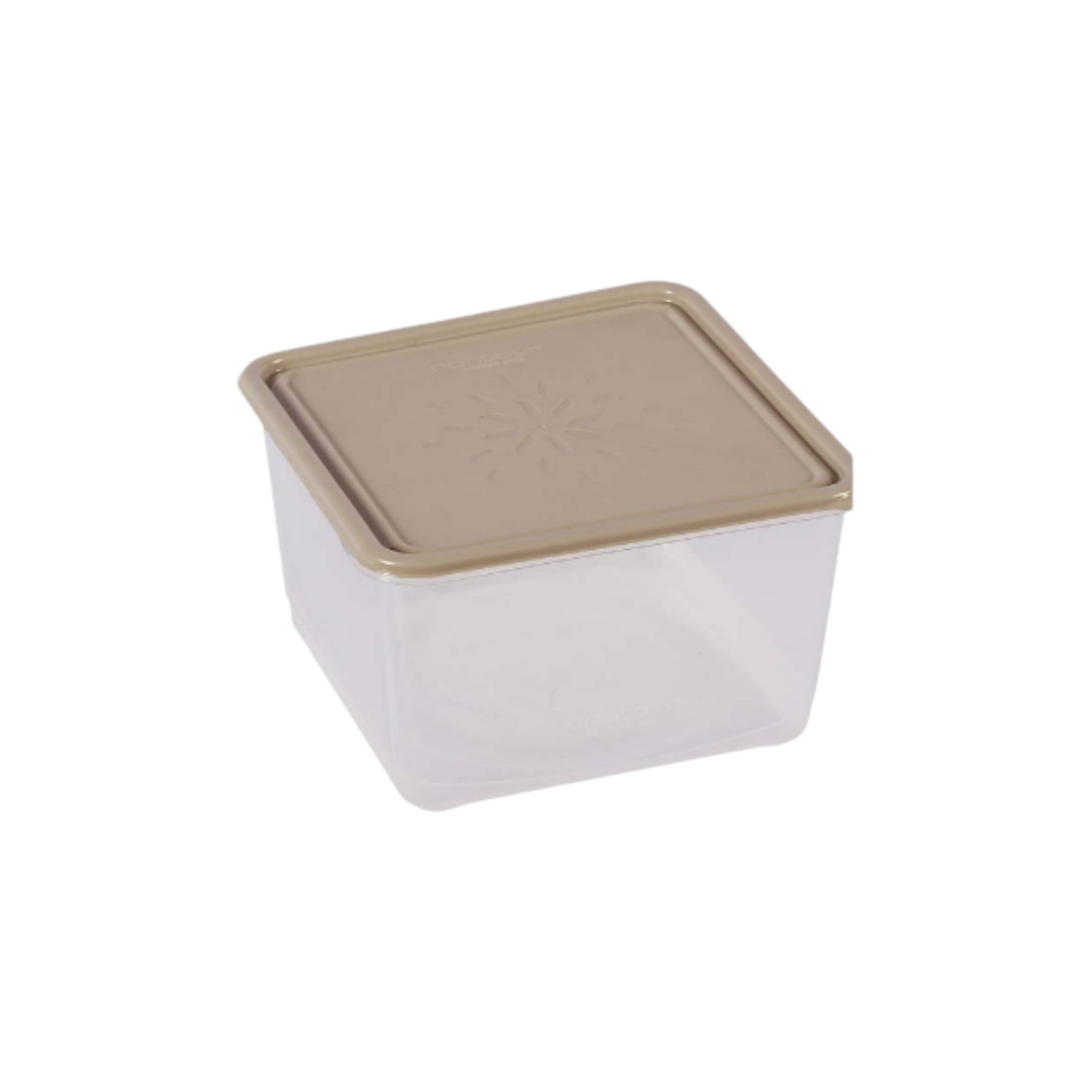 Contour Housewares 1.3L Food Storage Square Container Clear with Color Lid