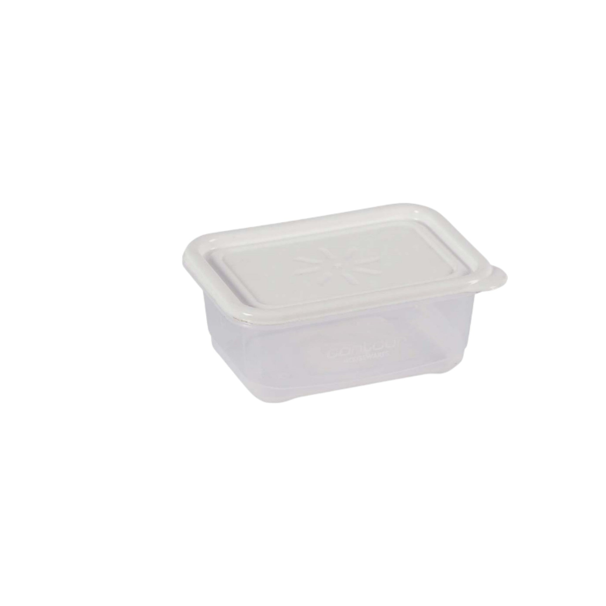 Contour Housewares 200ml Food Storage Rectangular Container Clear with Color Lid