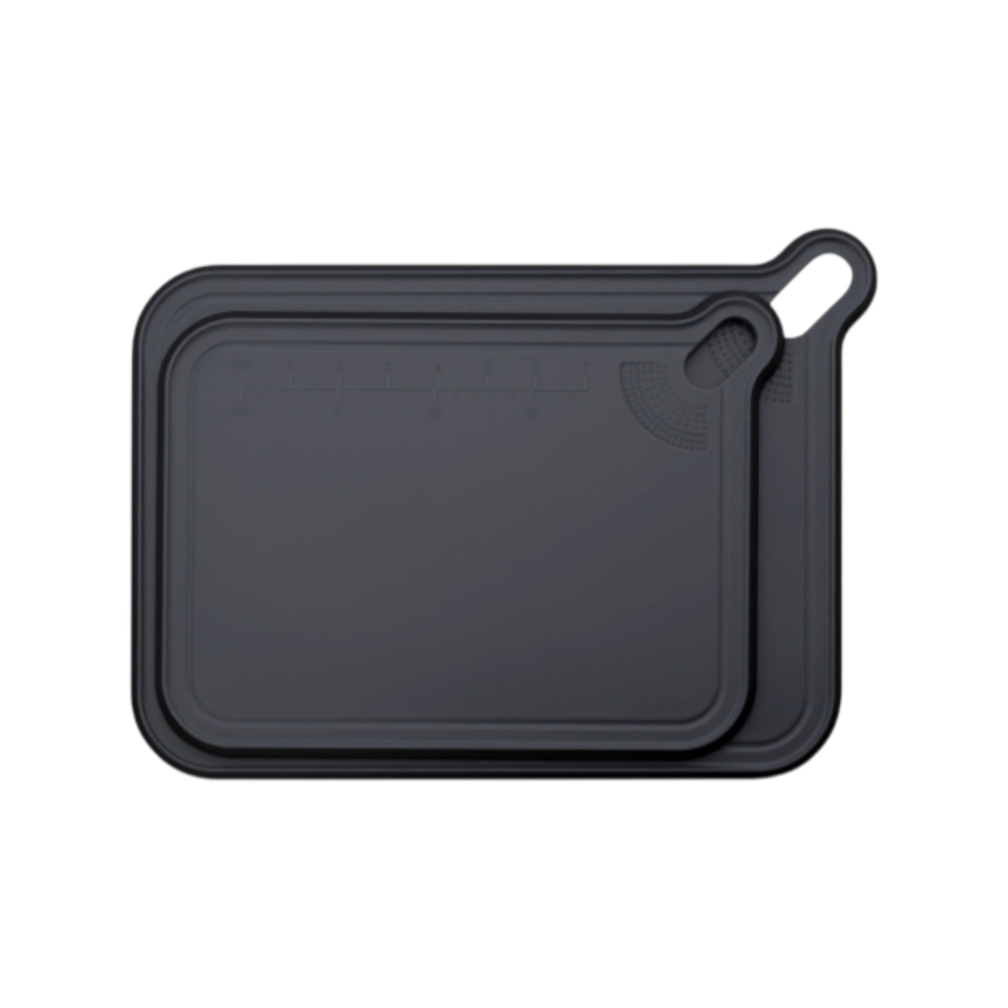 Regent Cutting Board Non Slip Black Plastic 2pcs