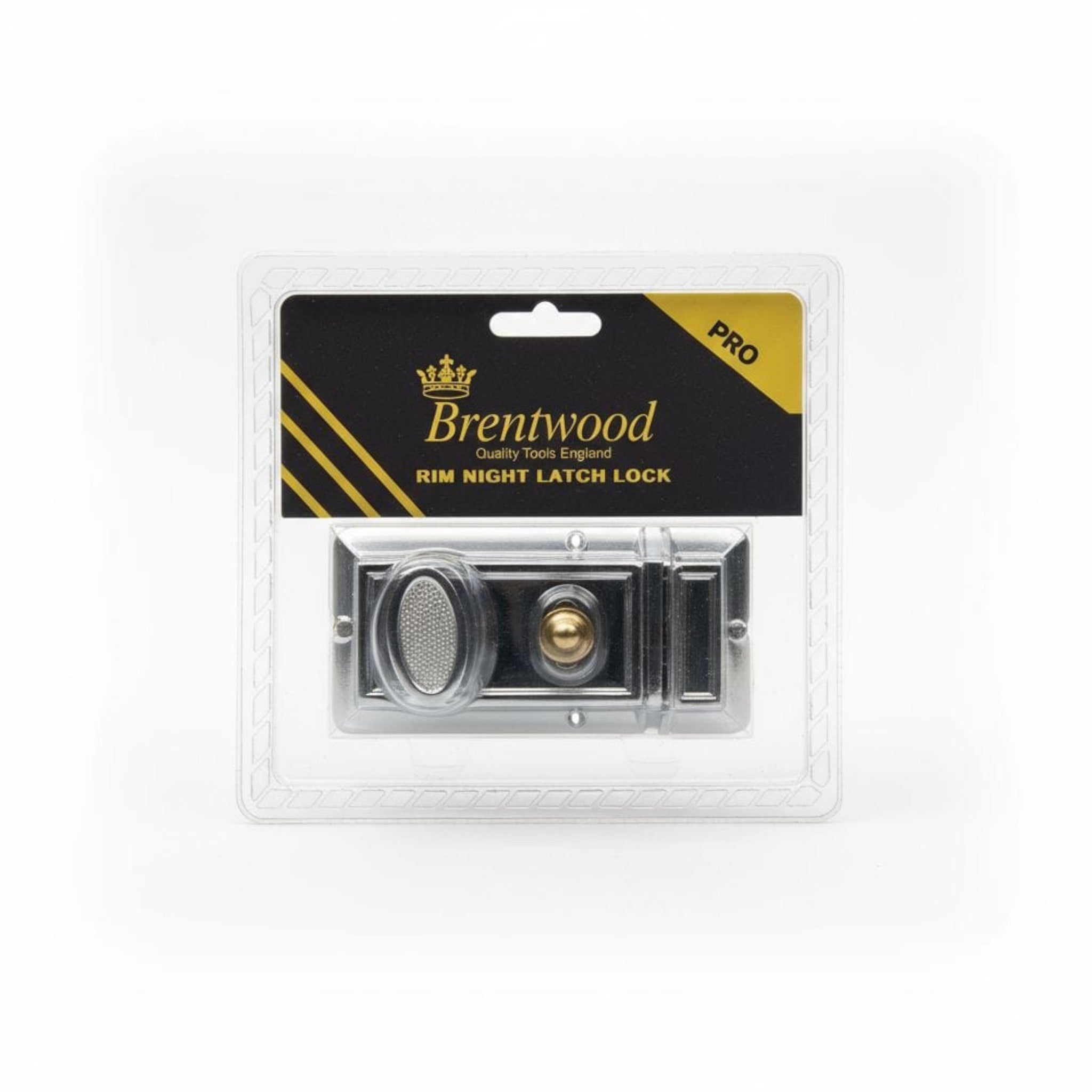 Night Latch Lock Pro Silver Anodised