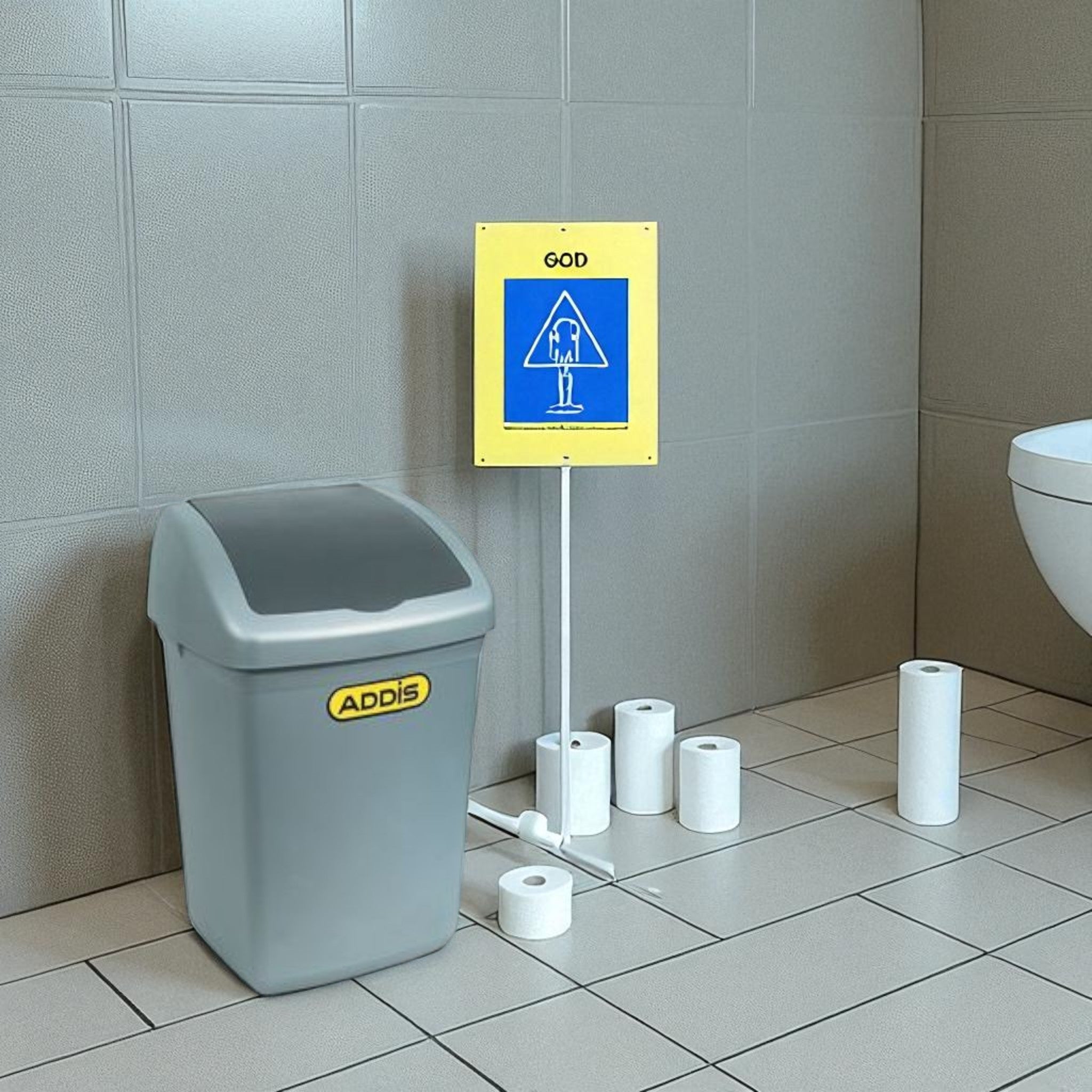 Addis 12L Flip Top Dustbin Bin