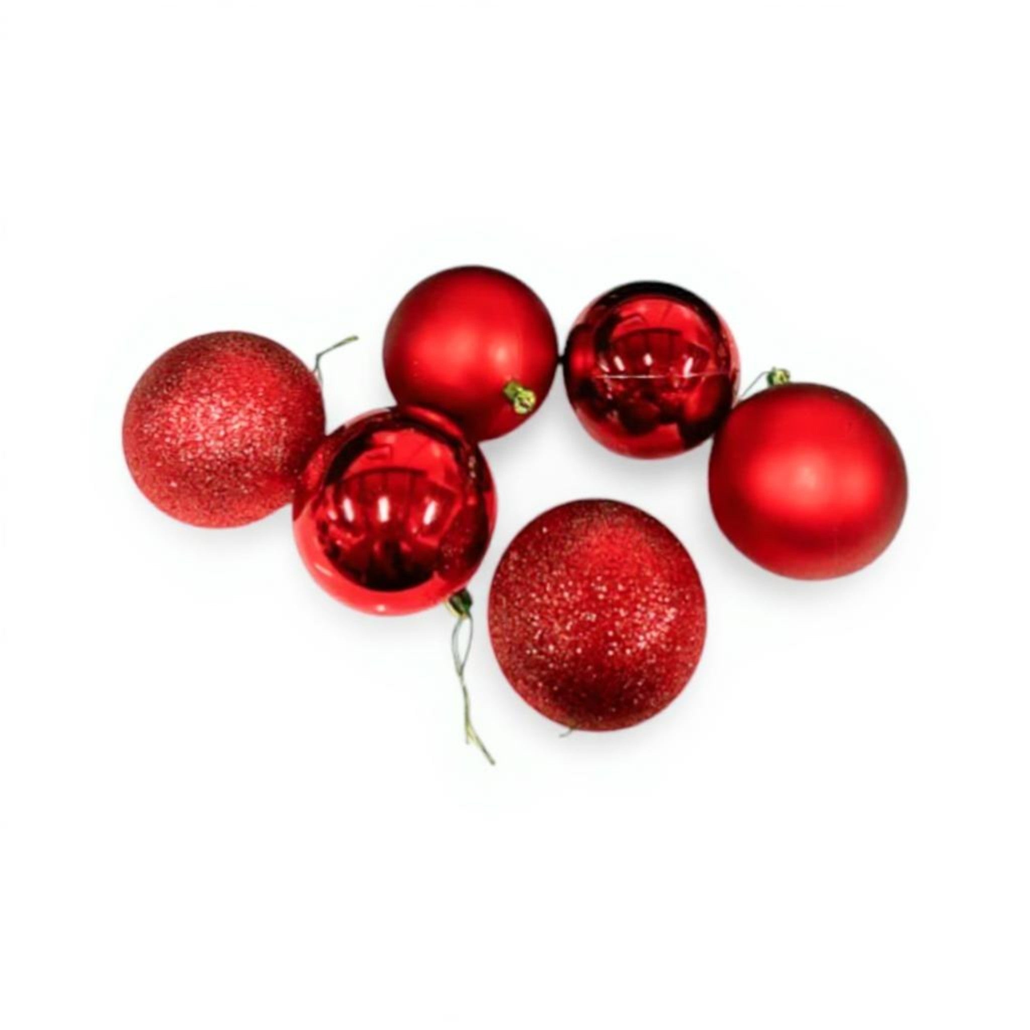 Decorative Color Balls 6cm 6pack