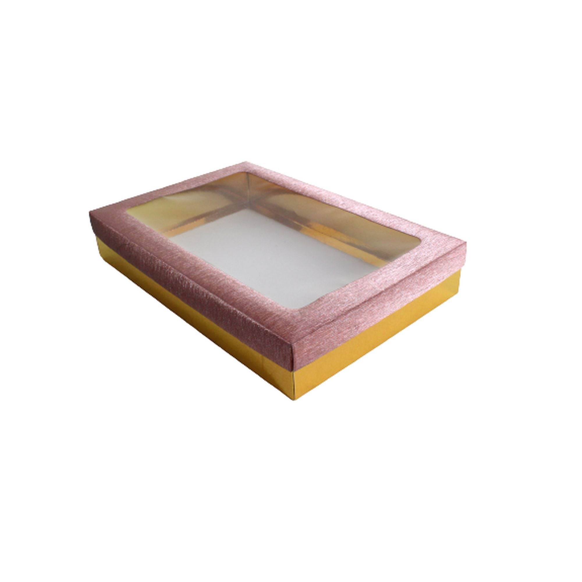 Gift Biscuit Paper Box Rose Gold 20x20x5cm XPP297