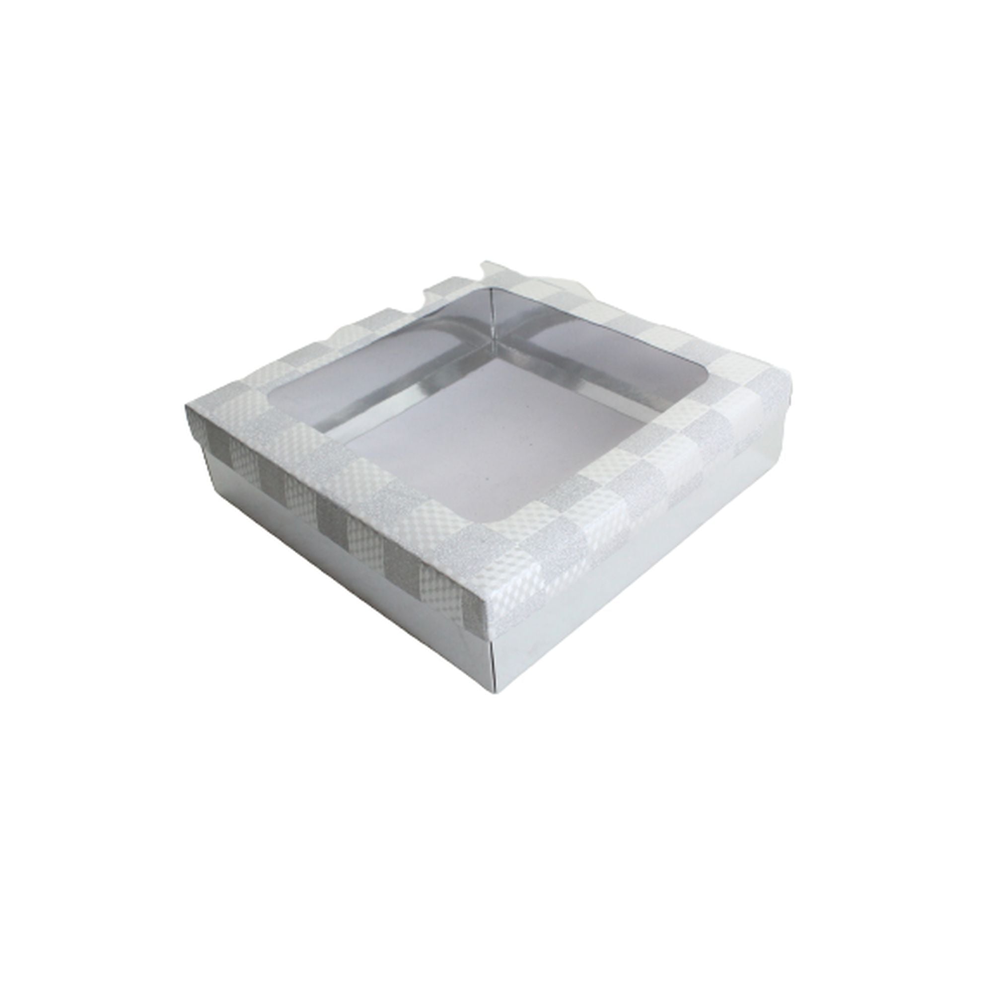 Gift Biscuit Paper Box 20x20x5cm XPP303S SILVER