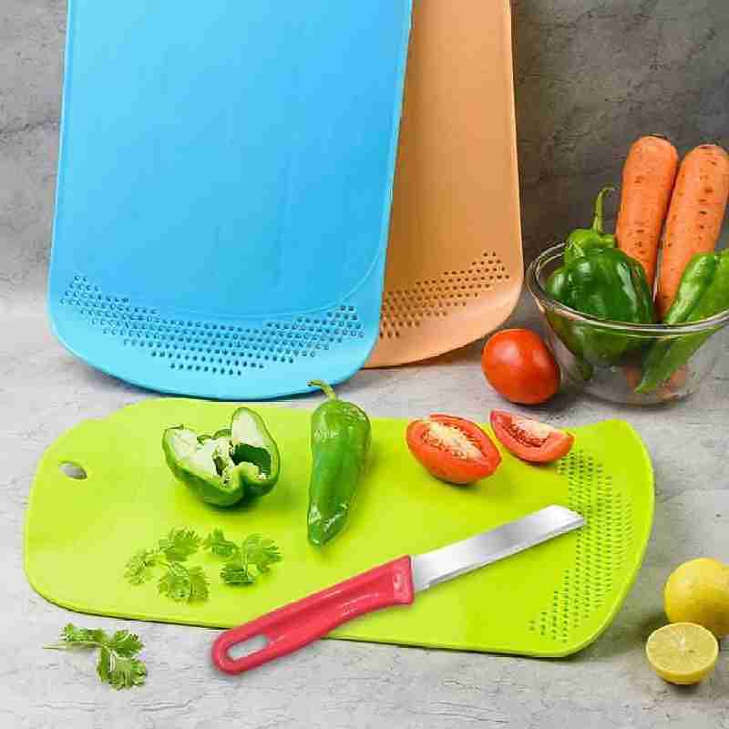 Chop & Drain Cutting Board 23x37cm 1pc