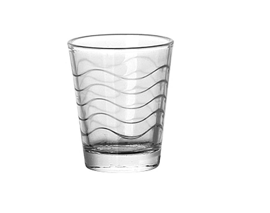 Wave Water Glass Tumbler 6pcs Set 6.5x10cm