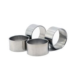 Napkin Ring Round 4pcs Sg Sgn204 Stainless Steel