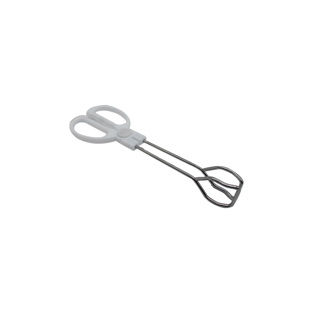Tongs Serving Scissors White with Handle
