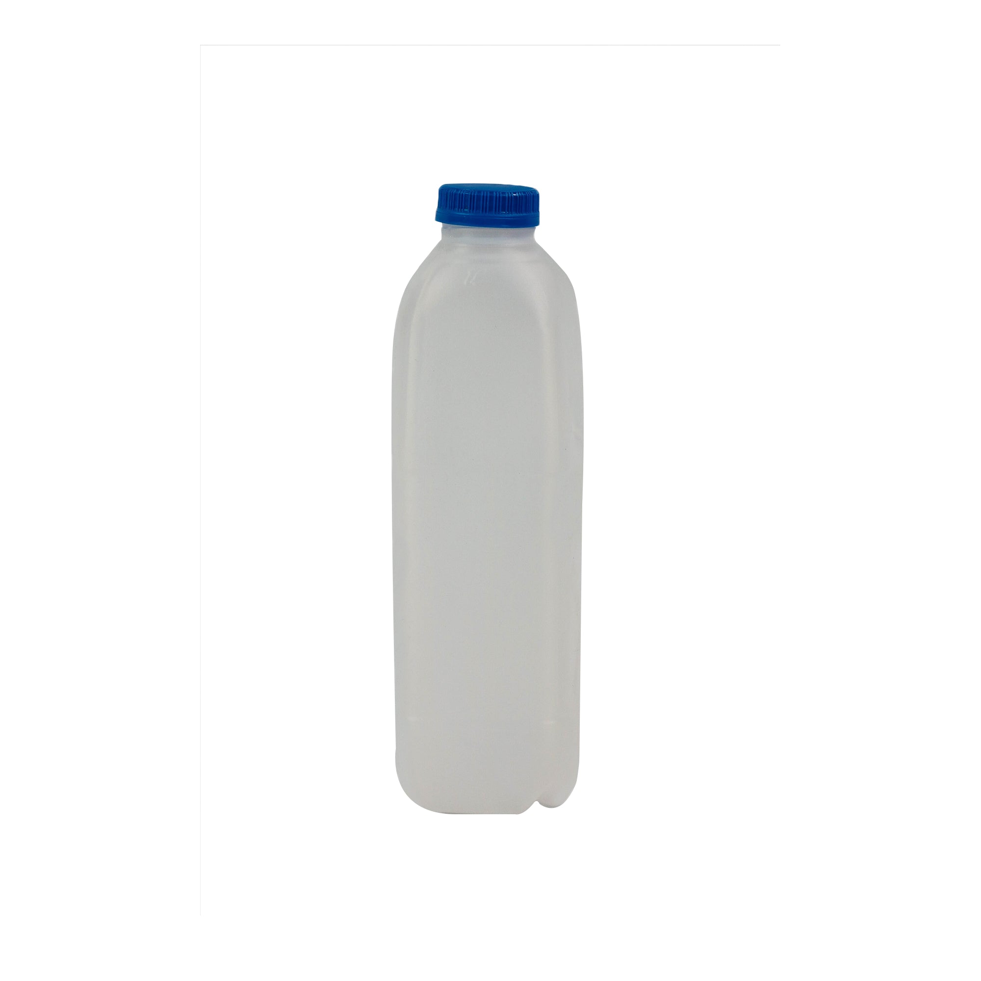 1L Plastic Milk Jug Bottle Natural with Lid