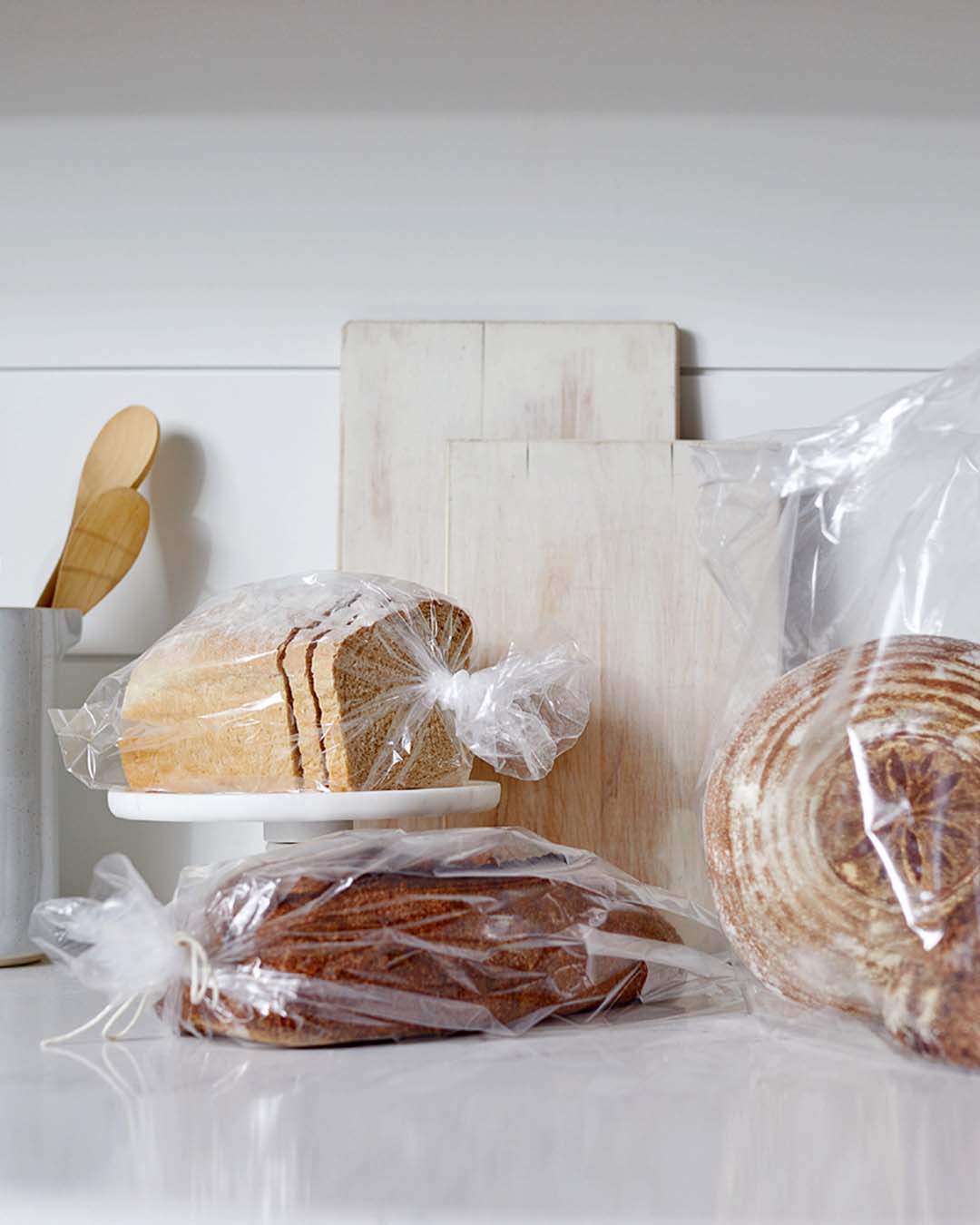 Plastic Bread Bags Clear 25x40cm 25microns 250pack