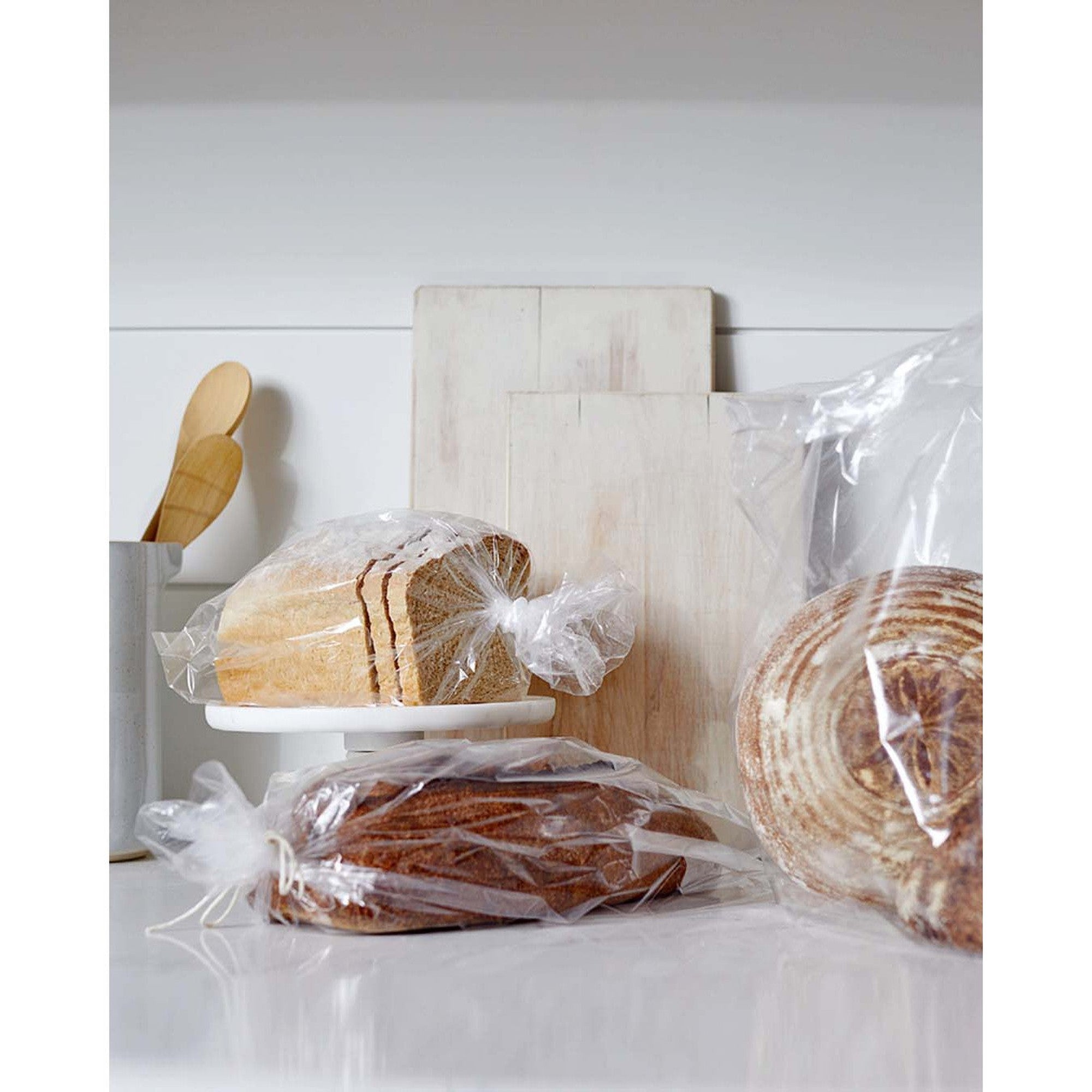 Plastic Bread Bags Clear 25x40cm 25microns 250pack