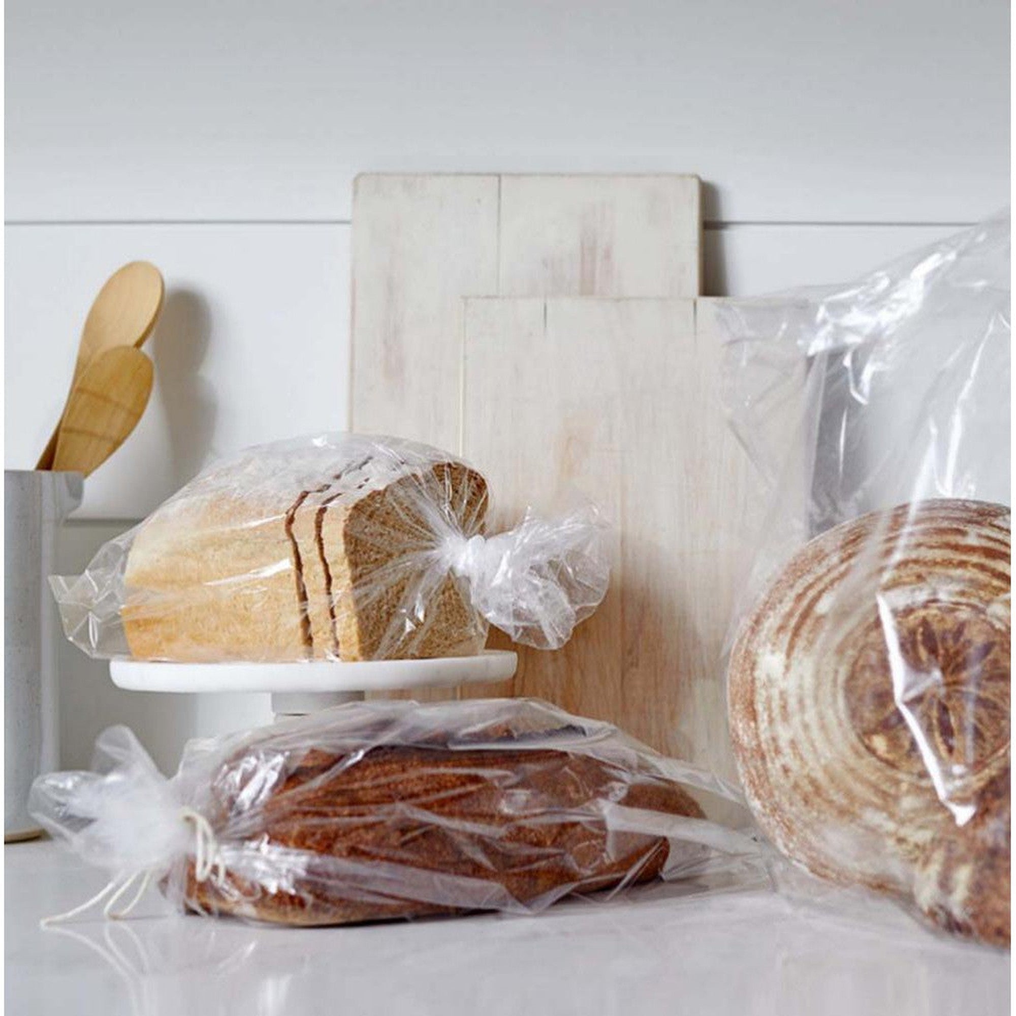 Plastic Bread Bags Frosted 25x44cm 11mic 500pack