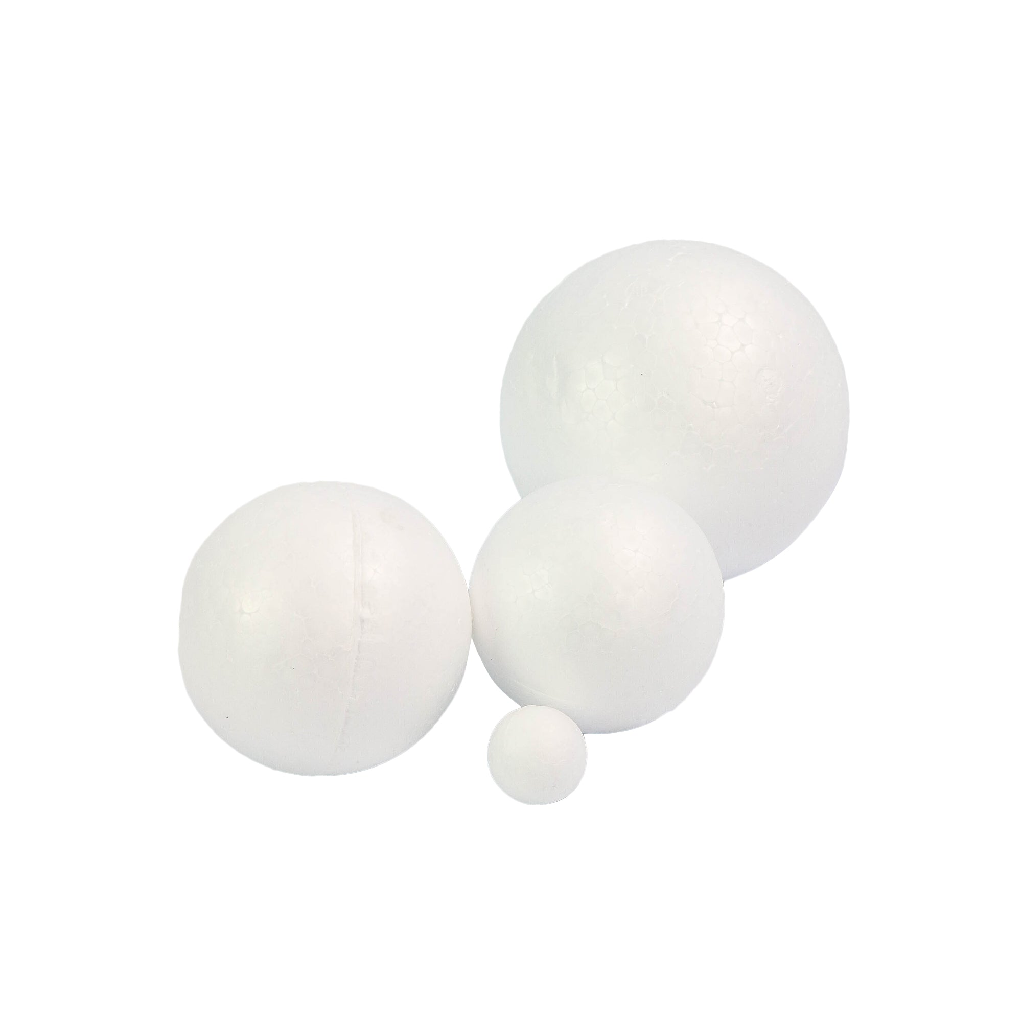 Polystyrene Styrofoam Balls - 10 Balls Assorted