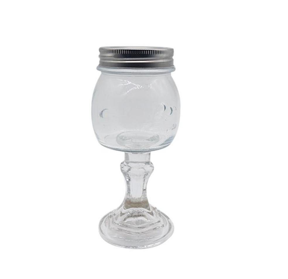 Glass Mason Jar on Stem 27103
