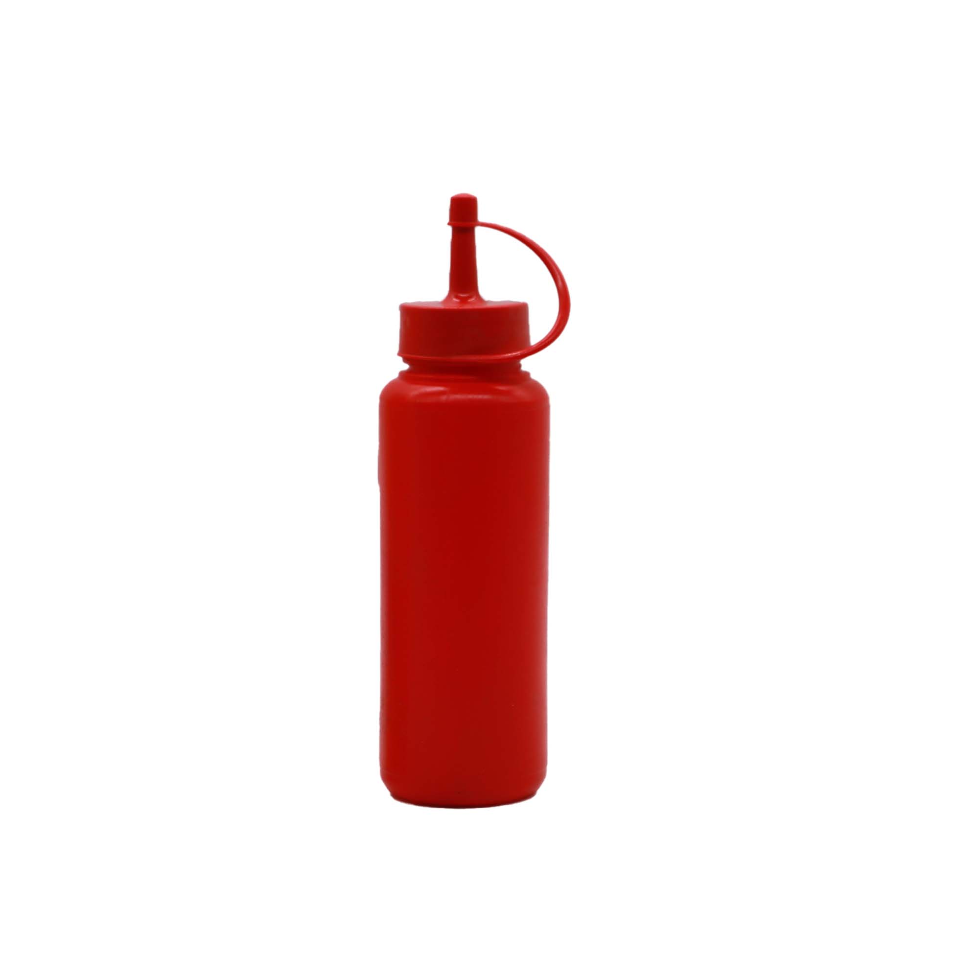 Plastic Squeeze Sauce Bottle 250ml Red Each 12108