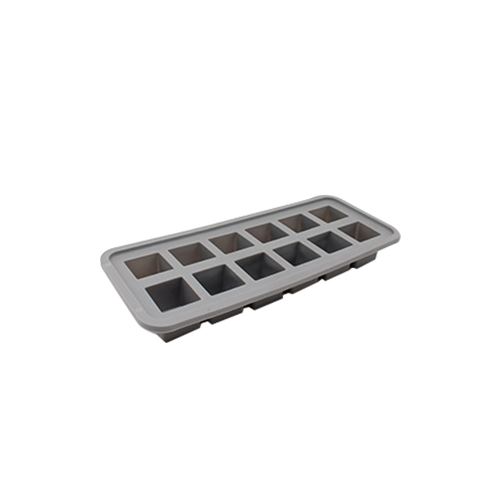 Bar Butler Grey Silicone Ice Cube Tray 260x110x30mm 12 Grids 73199