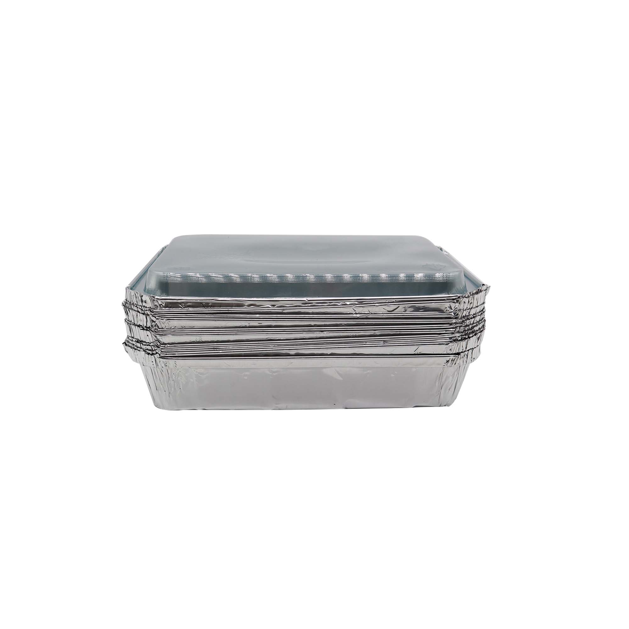 Aluminum Foil Tub - Lunch Meal Container Takeaway 4093P with Clear Lid FG-409PD each